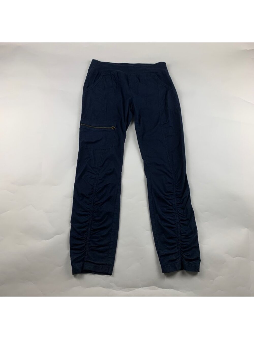 XCVI Wearables Navy Blue Knit Waist Slim Leg Pant S